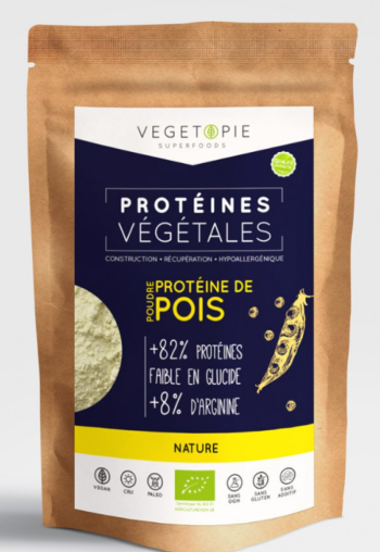 Protéines de Pois Bio en poudre  - 1KG - Vegetopie