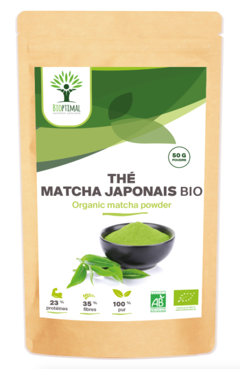 Thé Matcha Japonais bio - 50g - Bioptimal