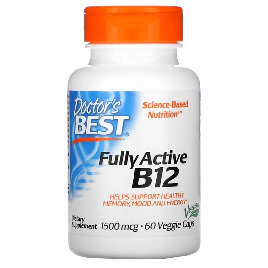 B12 Fully Active - 1500mcg - Doctor's Best  - 60 gélules