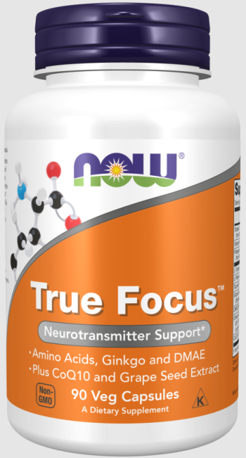 True Focus - Now Foods - Mémoire et concentration - 90 gélules