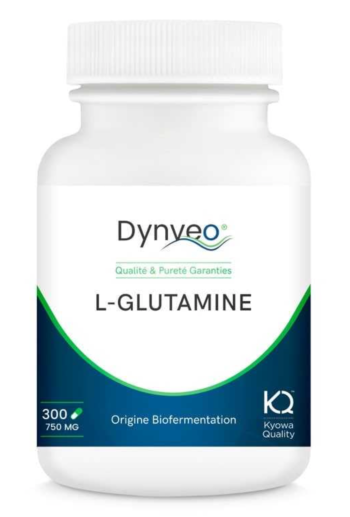 L-Glutamine 750 mg  - 300 gélules - Dynveo - Kyowa Quality