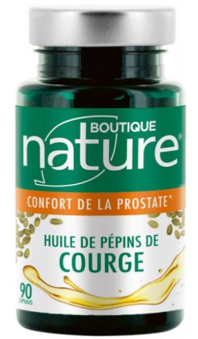 HUILE DE PEPINS DE COURGE - 90 gélules - Boutique Nature