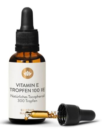 VITAMINE E 100 UI liquide en gouttes - Sunday Natural