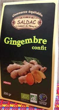 Gingembre confit BIO 200 g SALDAC